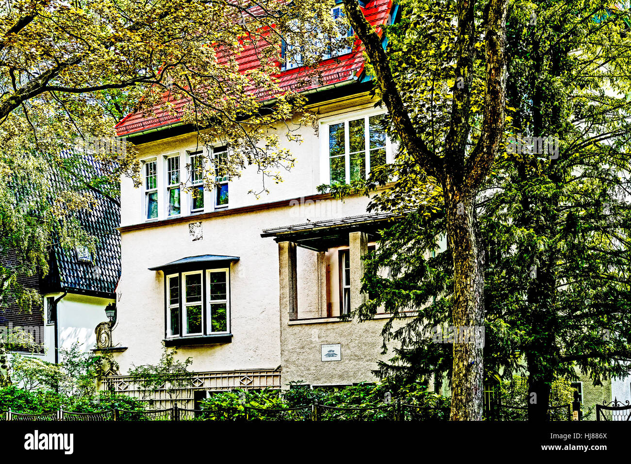 Villa à Berlin Köpenick, où Judith Kerr a vécu avec sa famille, jusqu'à ce qu'ils avaient 1933 d'émigrer en Angleterre Banque D'Images