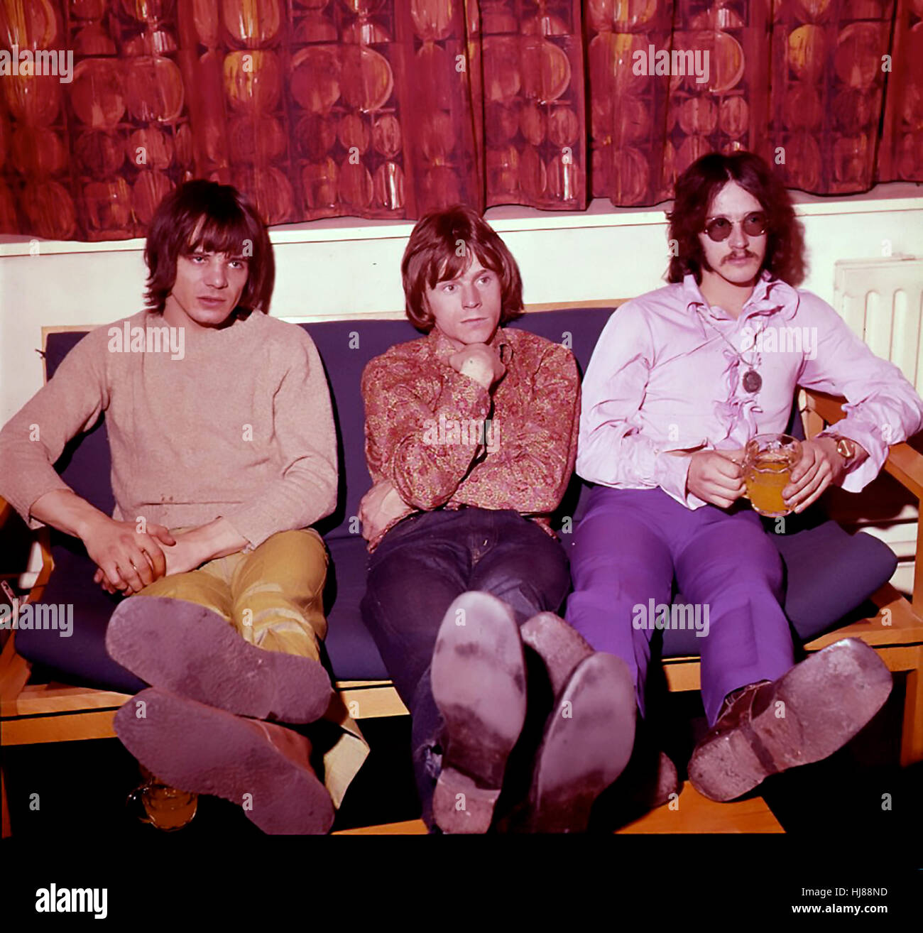 SCULPTURE AMOUR groupe rock gallois en 1968. De gauche à droite : John Williams, Dave Edmunds, Rob Jones. Photo Tony Gale Banque D'Images