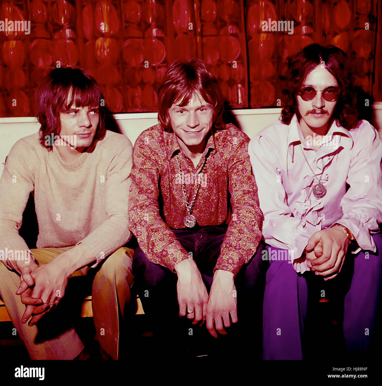 SCULPTURE AMOUR groupe rock gallois en 1968. De gauche à droite : John Williams, Dave Edmunds, Rob Jones. Photo Tony Gale Banque D'Images