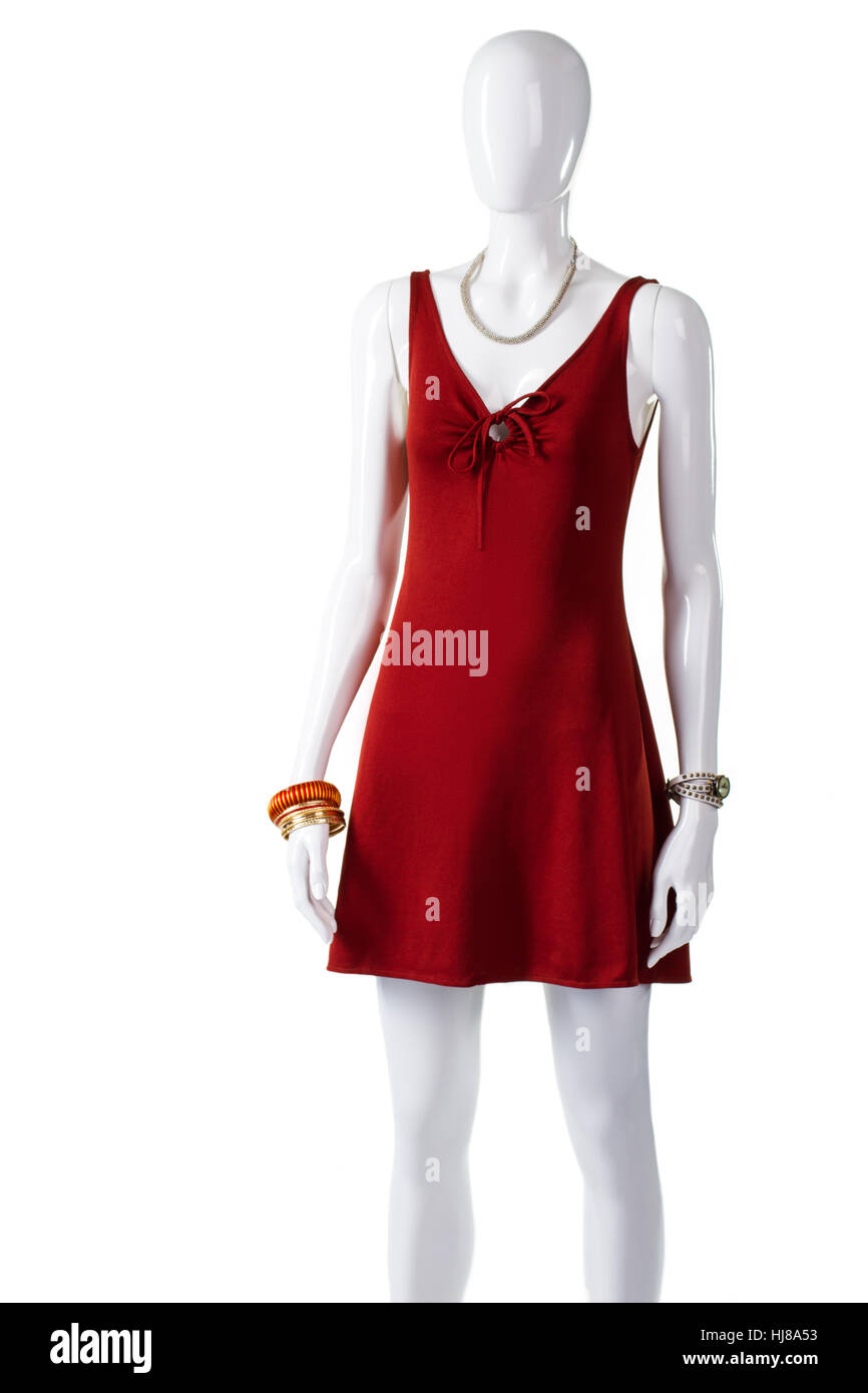 Mannequin Robe Rouge Designer Mannequin robe Banque de photographies et d’images à haute résolution ...