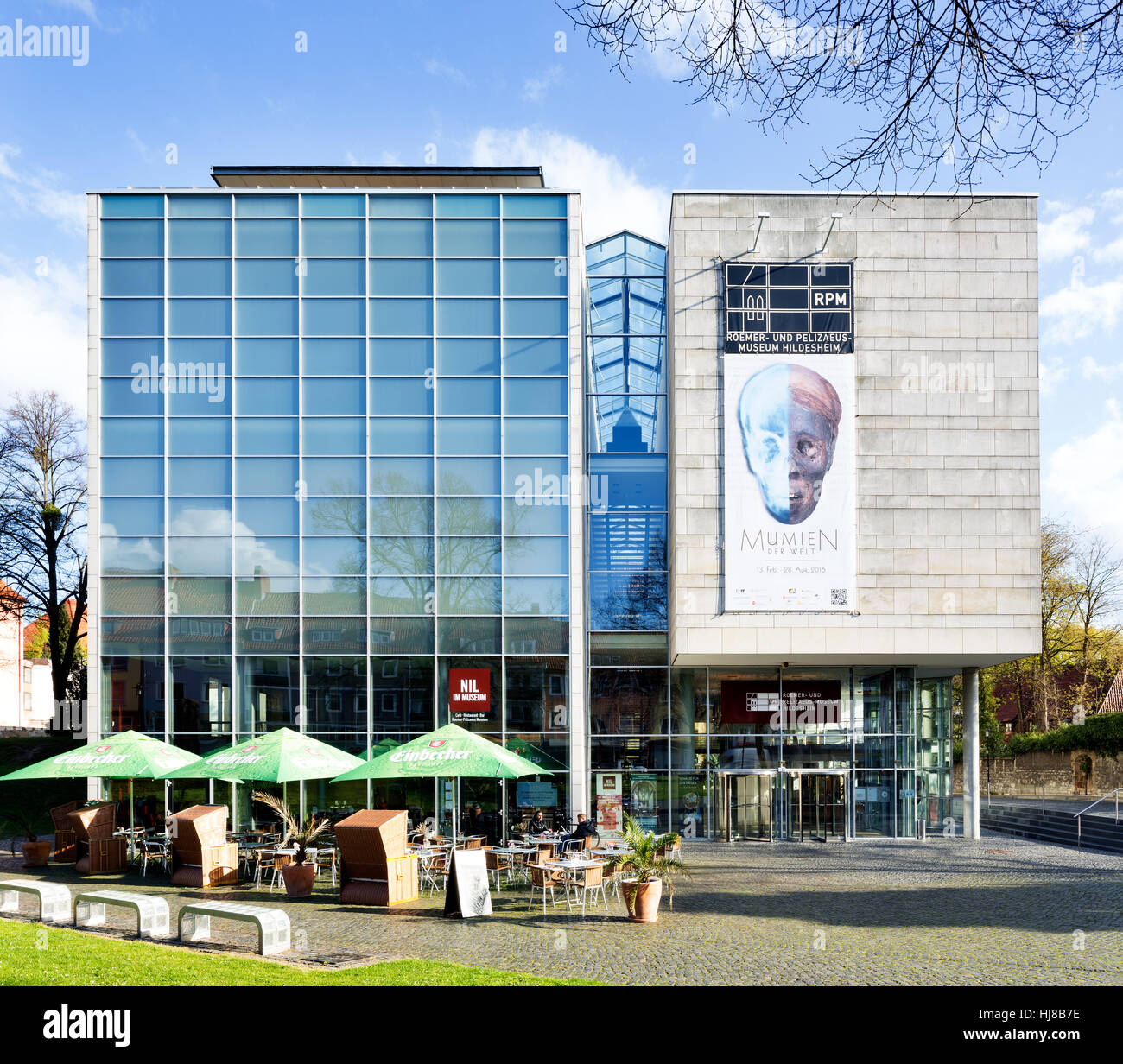 Roemer et Pelizaeus Museum avec collection de l'Égypte ancienne, bâtiment principal, Hildesheim, Basse-Saxe, Allemagne Banque D'Images