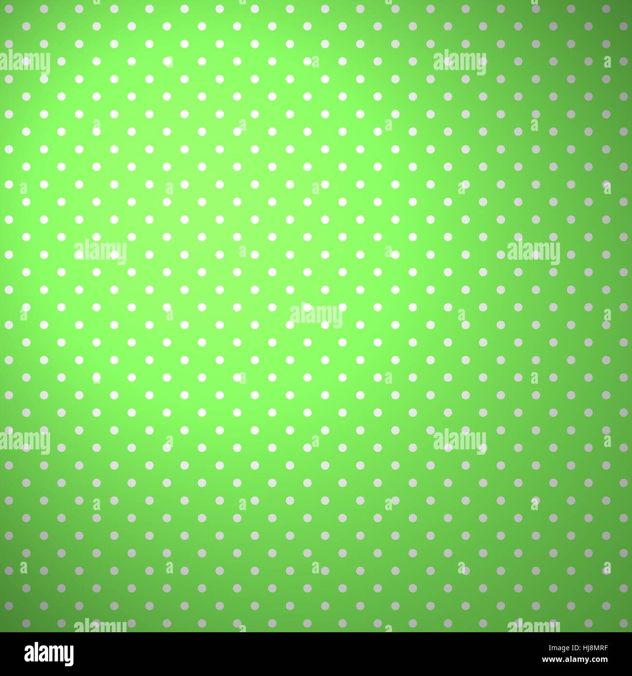Fond vert à pois blancs Banque D'Images
