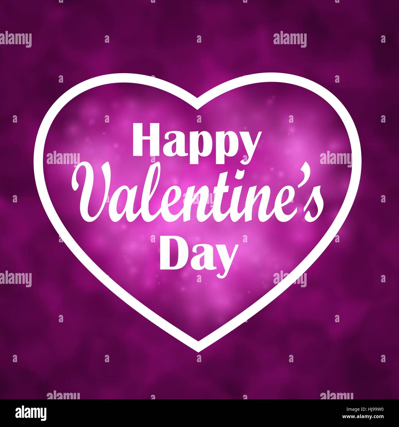 Valentine s Day. Coeur de salutations design Illustration de Vecteur