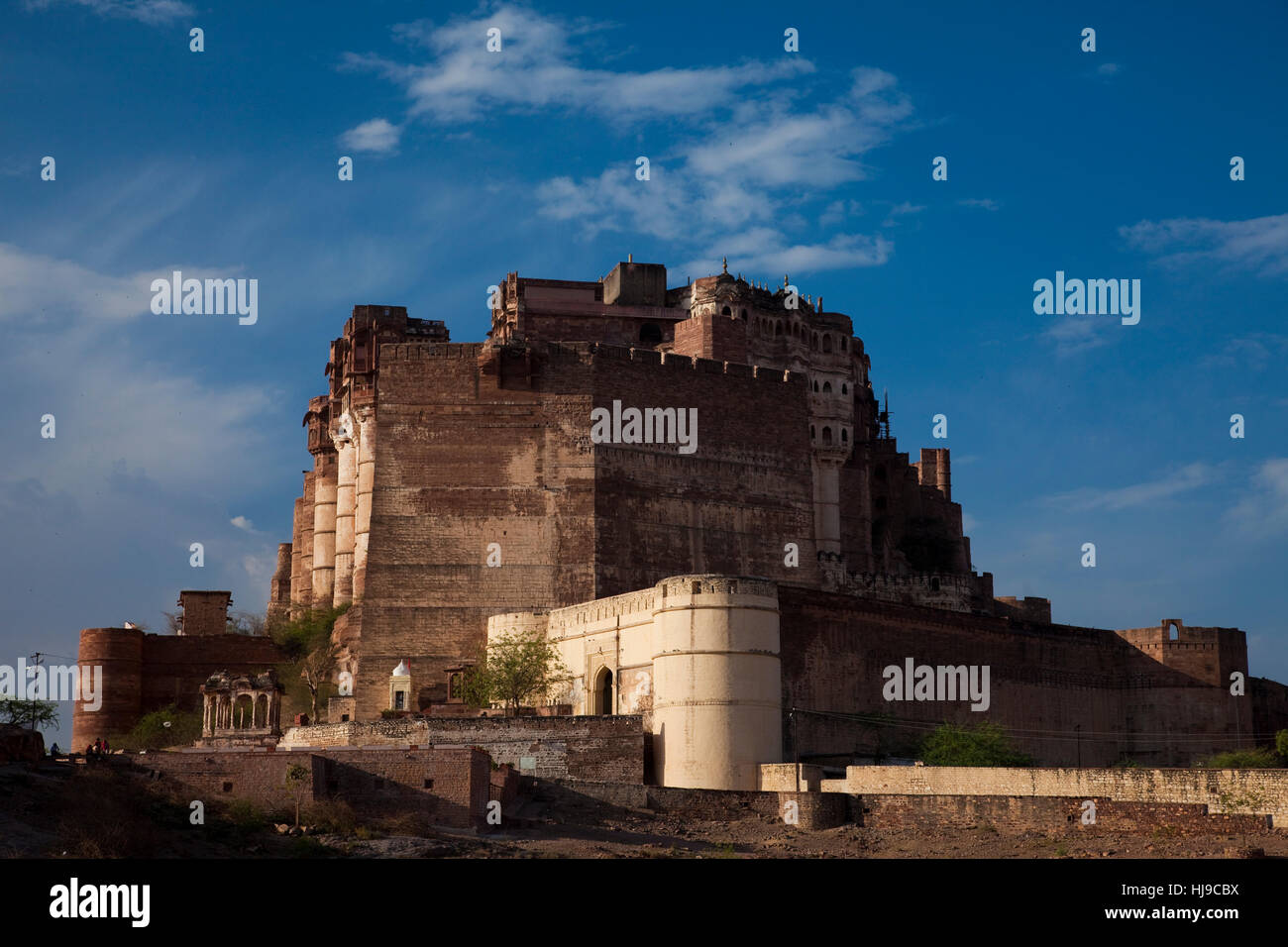 La cité, la ville, l'Inde, musée, forteresse, blockhaus, bleu, voyage, maisons, ville, Banque D'Images