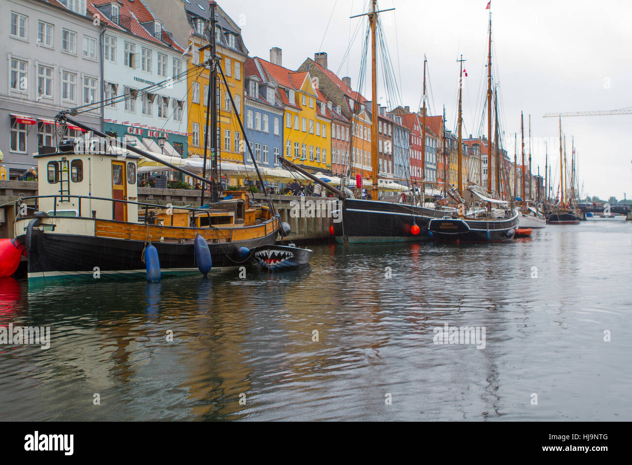 Cité, ville, port, capitale, aller-retour, ports, Scandinavie, Copenhague, Banque D'Images