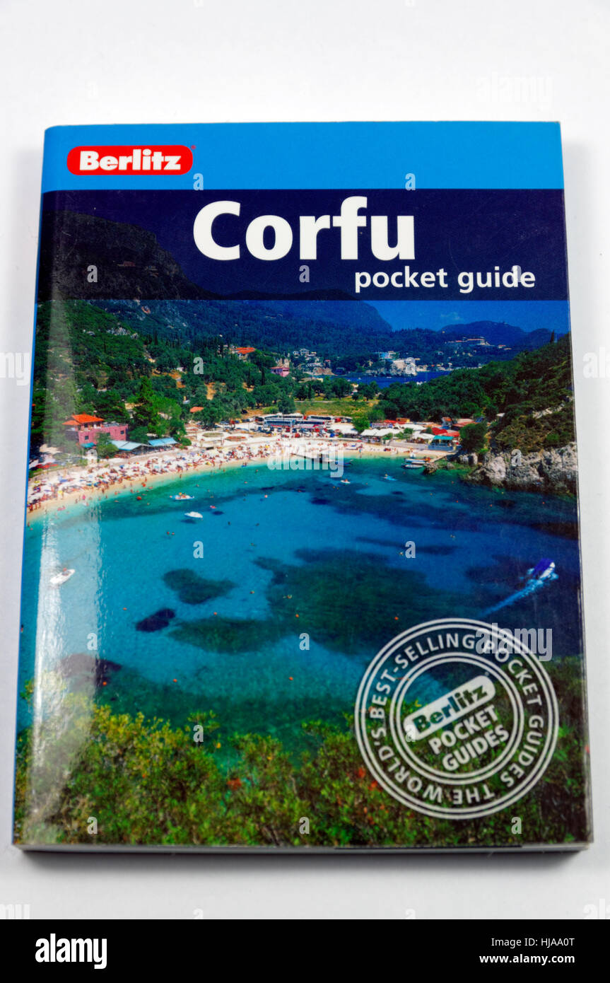 Guide de voyage Corfou. Banque D'Images