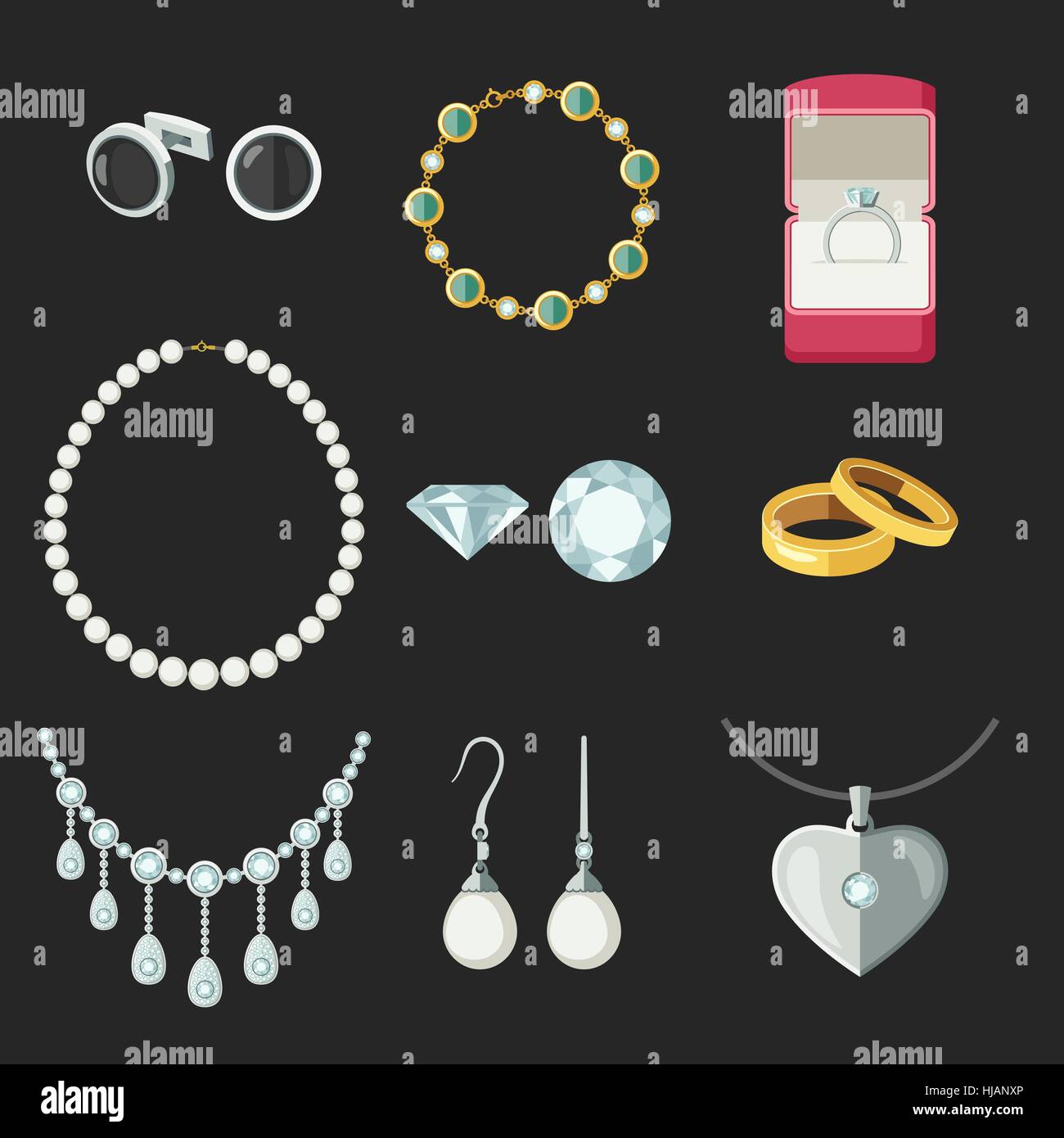 Bijoux Illustration de Vecteur