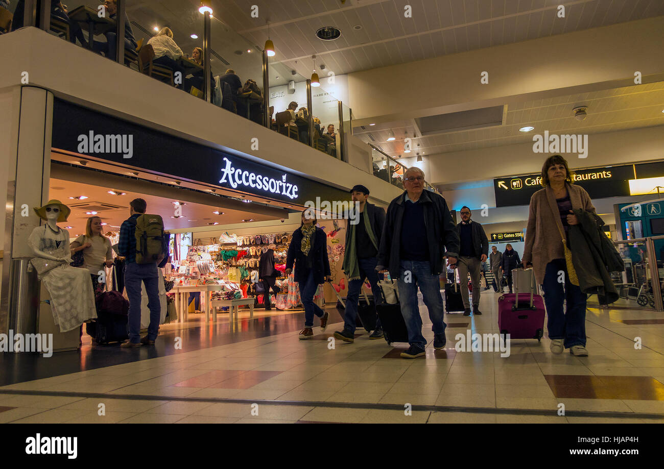 Les Départs de l'aéroport de Gatwick England UK Banque D'Images
