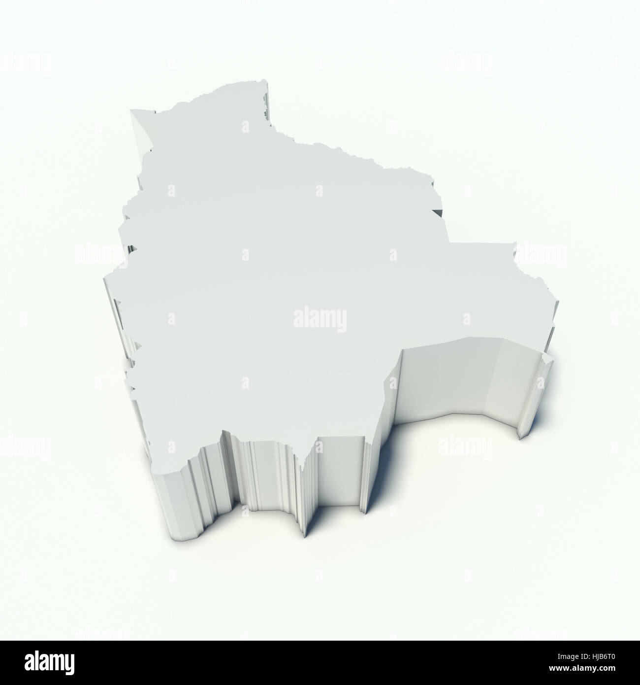 Nord, rendu, pays, la Bolivie, la géographie, la carte, atlas, carte du monde, Banque D'Images