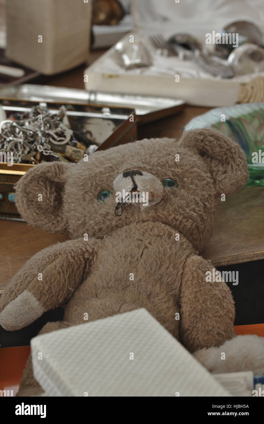 Marché aux puces français Banque D'Images