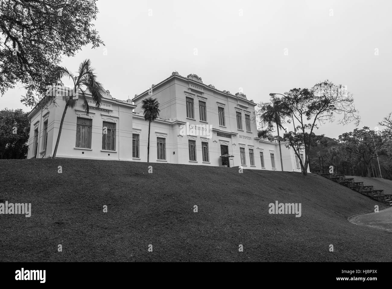 Sao Paulo, Brésil, 18 juin 2016. Façade de bâtiment Vital Brasil en Institut Butantan, fondée en 1901. L'institut est un producteur d'immunobiologic Banque D'Images