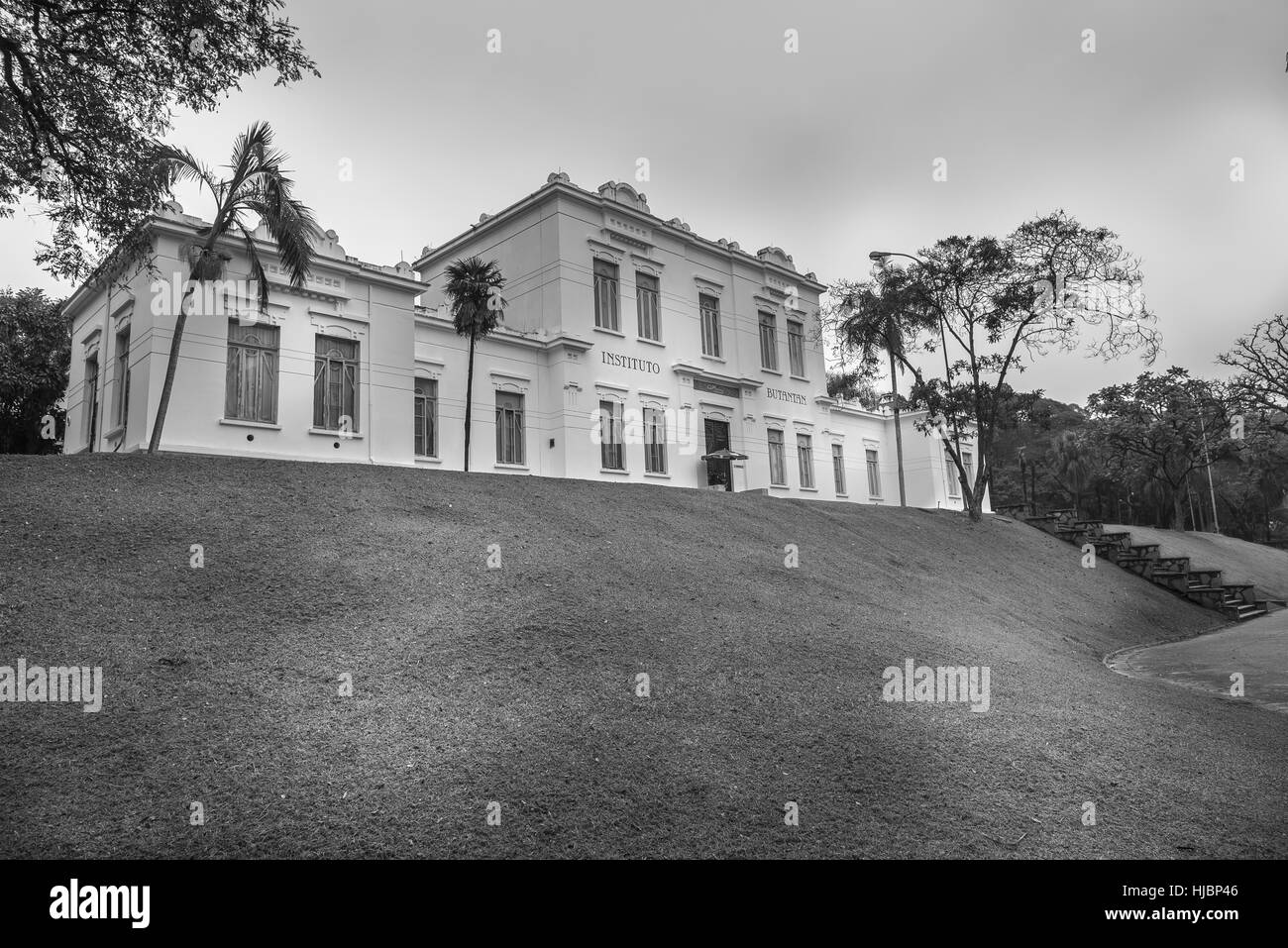 Sao Paulo, Brésil, 18 juin 2016. Façade de bâtiment Vital Brasil en Institut Butantan, fondée en 1901. L'institut est un producteur d'immunobiologic Banque D'Images