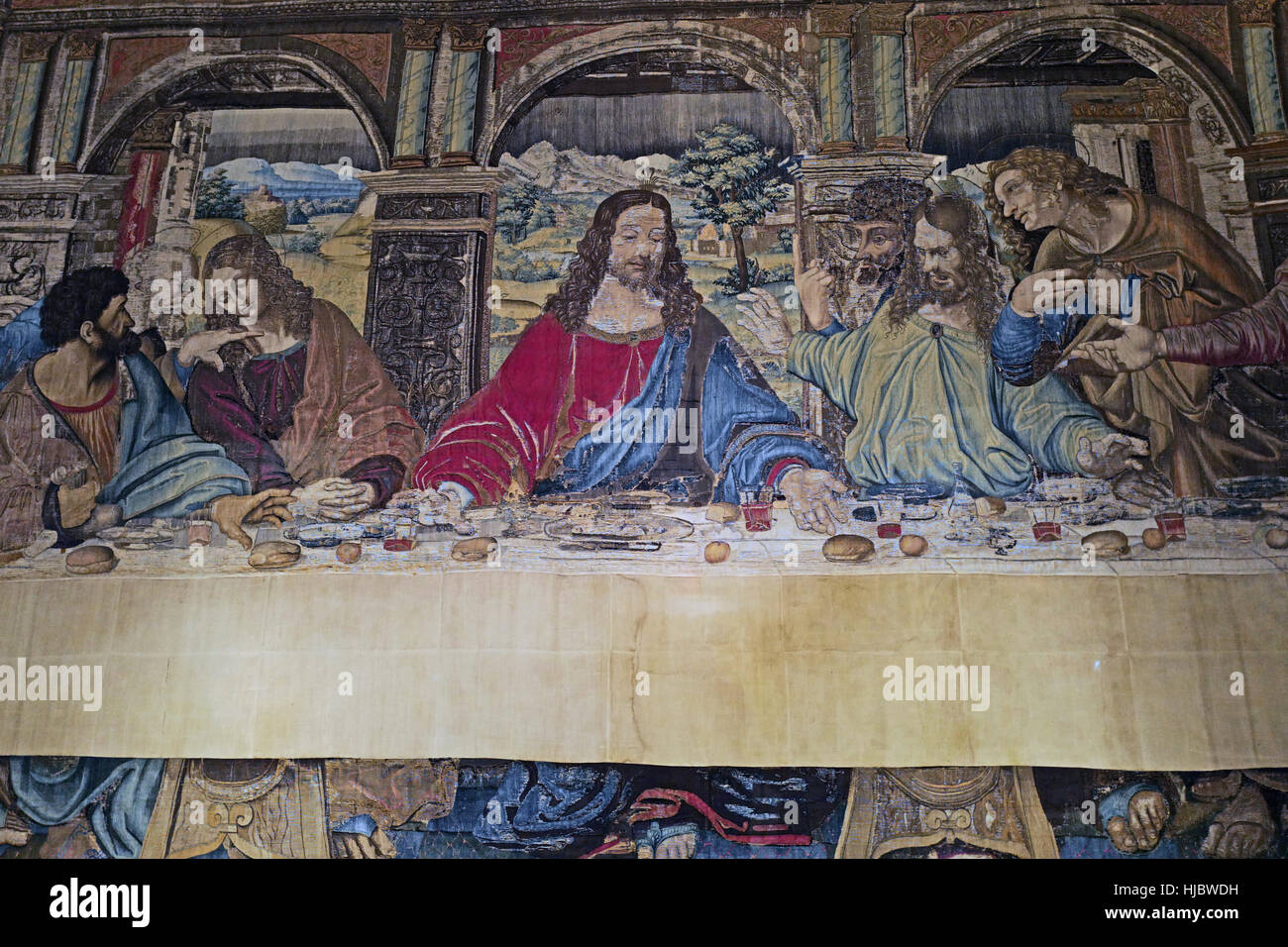 Repas de la dernière Cène, musée du Vatican Banque D'Images