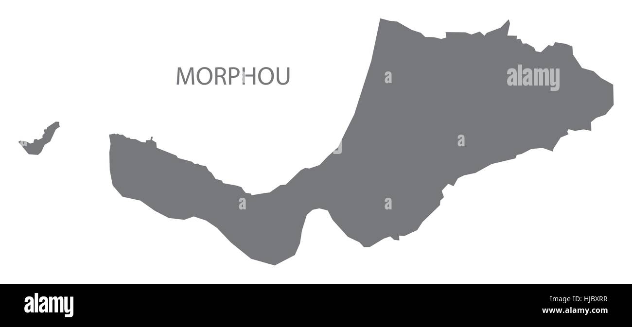 Morphou Chypre du Nord Site en gris Illustration de Vecteur