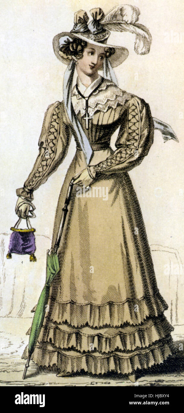 À propos de la mode pour femmes 1845 Banque D'Images