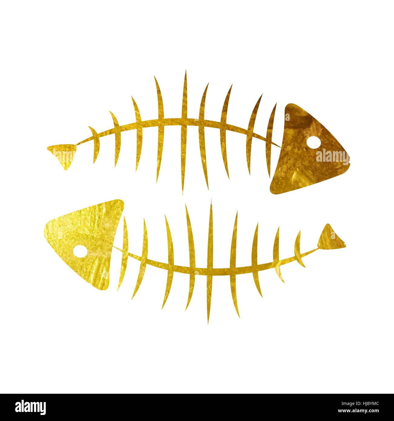 Fish Bone Background Vector Illustration Illustration de Vecteur