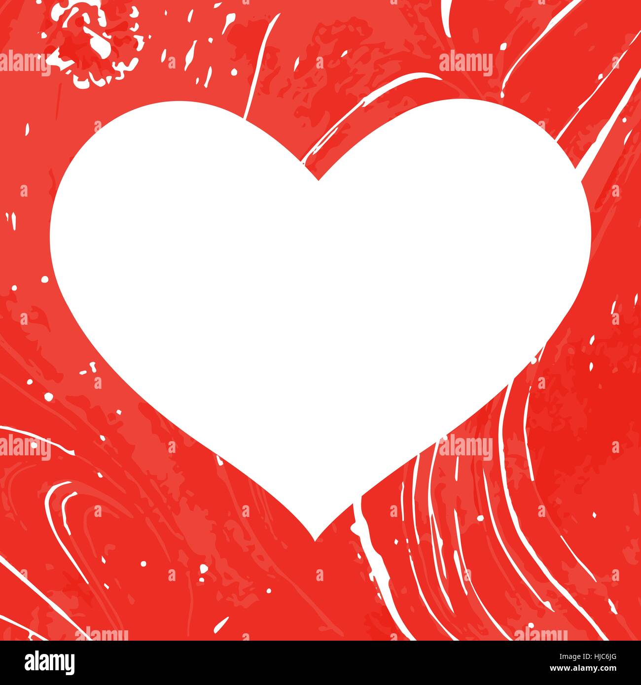 Valentine s Day. Coeur de salutations design Illustration de Vecteur