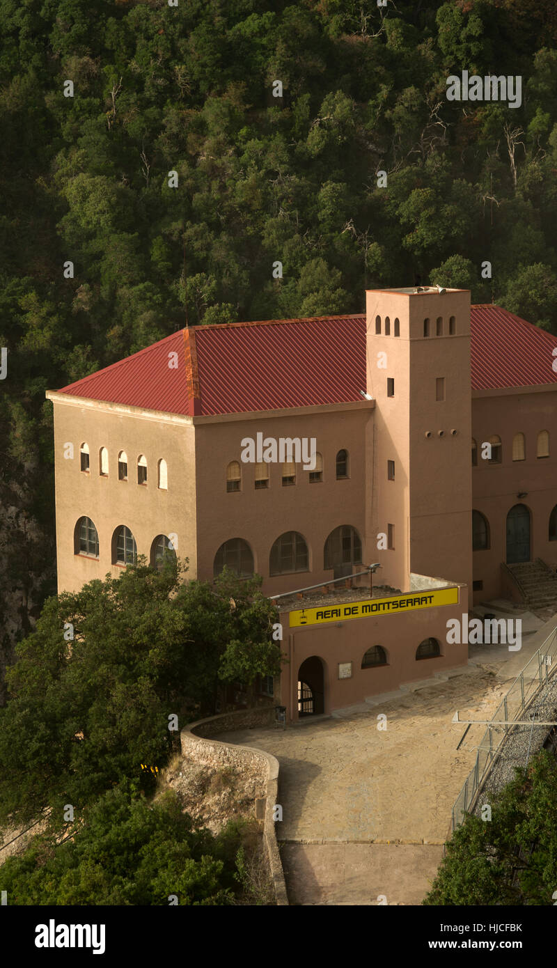 Monistrel monastère de Montserrat, l'abbaye de Santa Maria, Basilique Royale, Espagne, Europe Banque D'Images