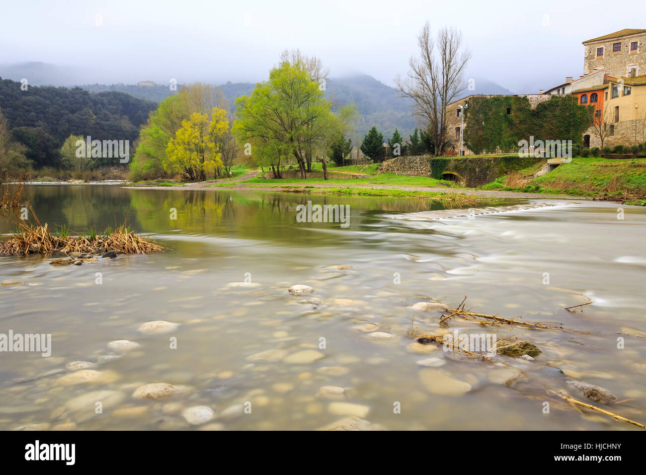 Maison, édifice, pierre, nuage, Espagne, dapper, accostage, jolie, sympa, Banque D'Images