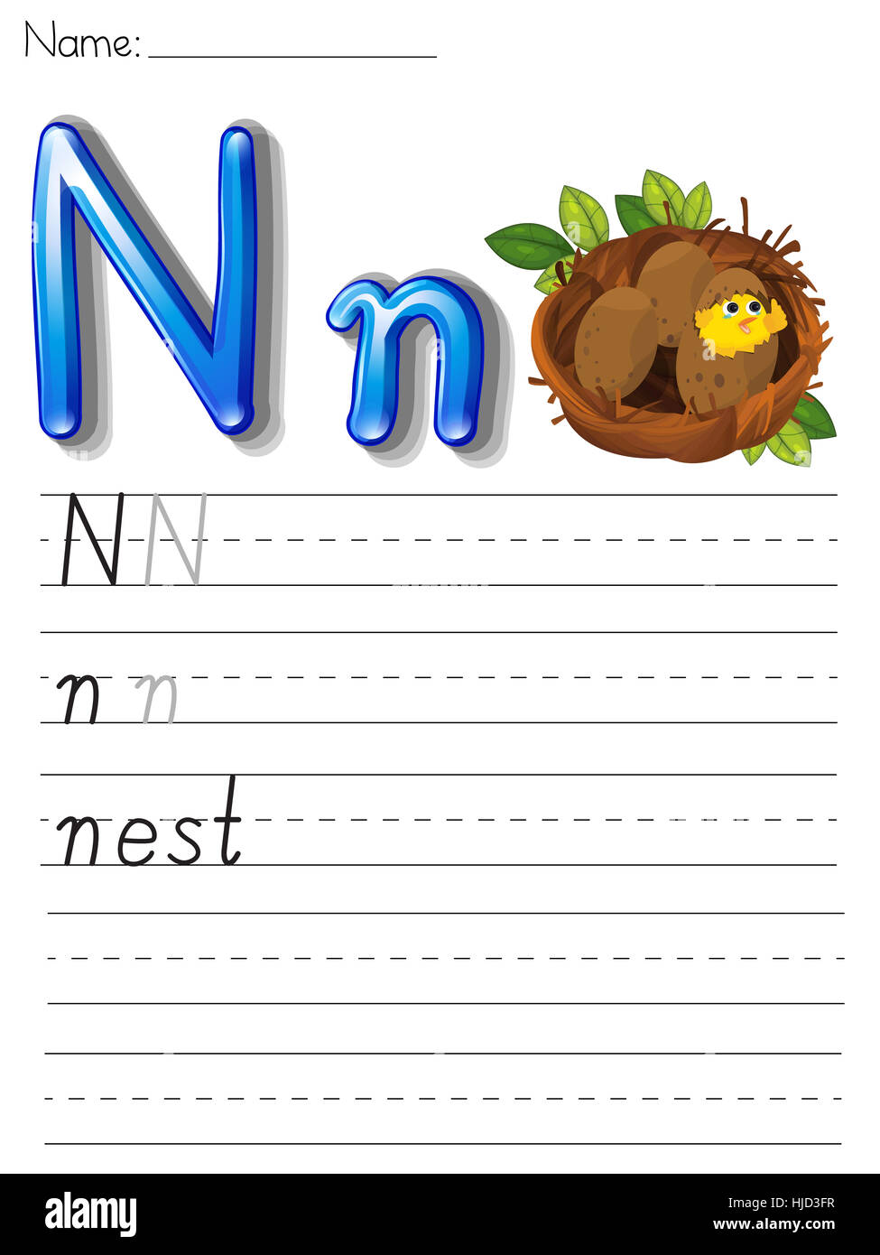 Écrire, écrit, écrit, écrit, de l'éducation, de la couleur, des mammifères, des oiseaux, de la faune, les animaux, Banque D'Images