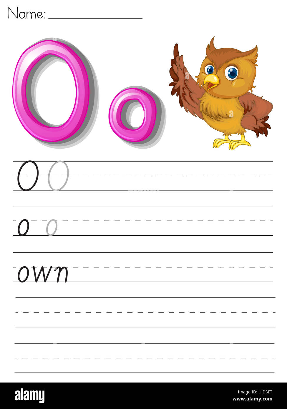 Écrire, écrit, écrit, écrit, de l'éducation, de la couleur, des mammifères, des oiseaux, de la faune, les animaux, Banque D'Images