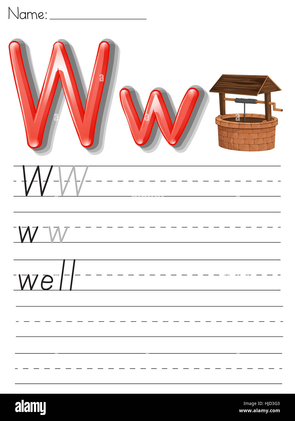 Écrire, écrit, écrit, écrit, de l'éducation, de la couleur, des lignes, des lettres, de la police, Banque D'Images