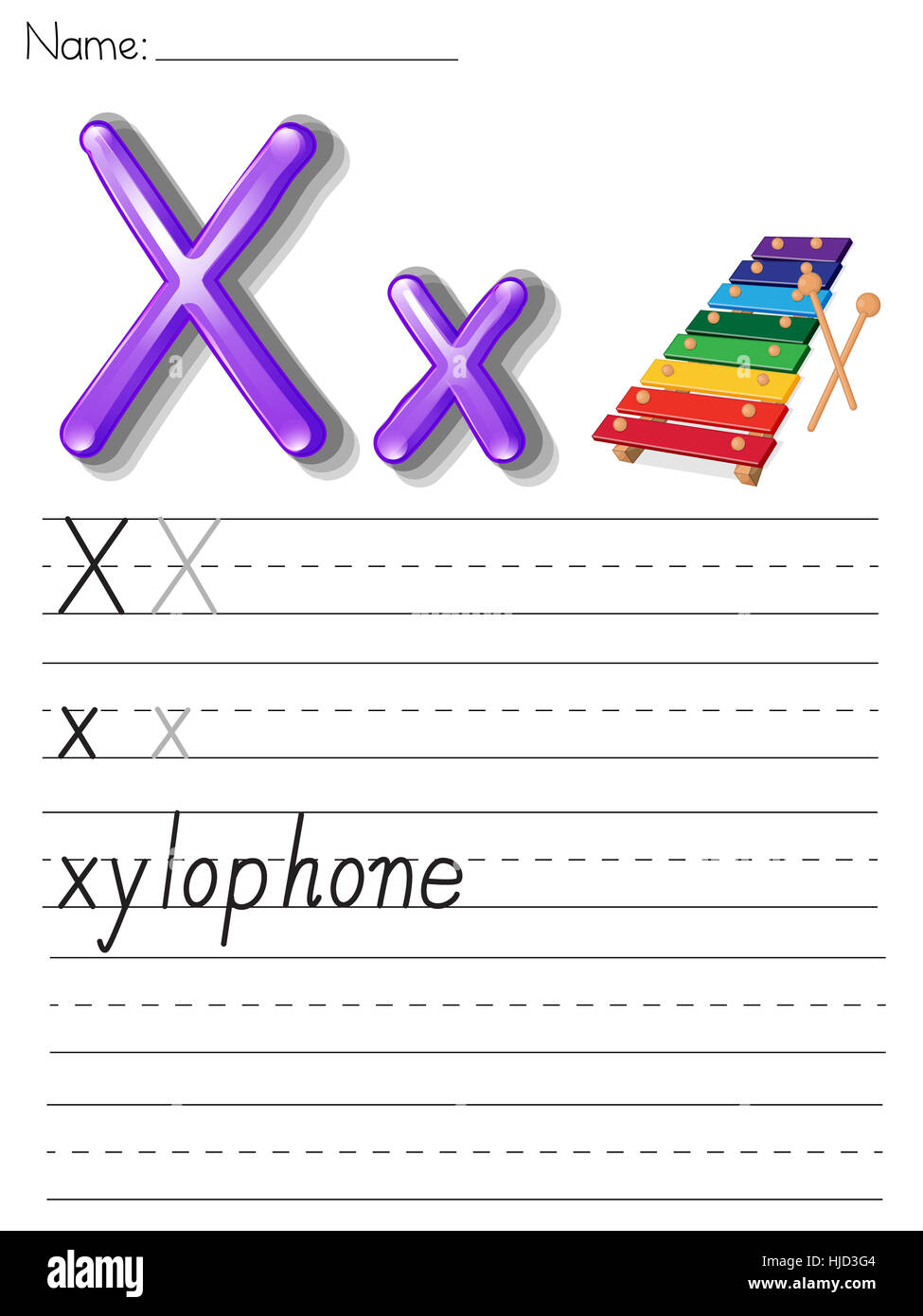 Écrire, écrit, écrit, écrit, de l'éducation, de la musique, comédie musicale, couleur, lignes, Banque D'Images