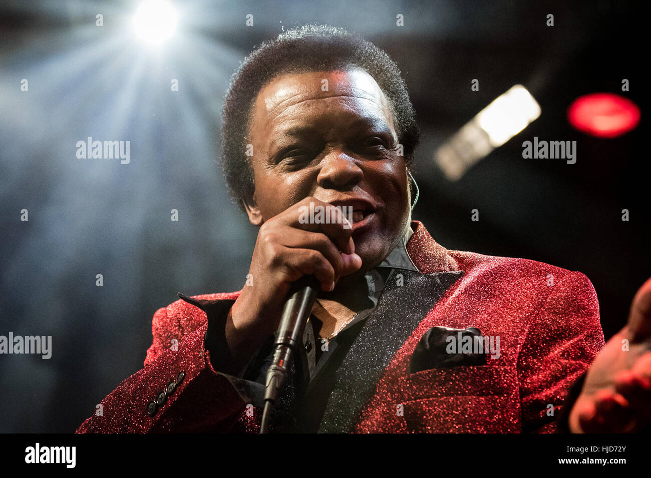 Düsseldorf, Allemagne. 23 janvier, 2017. La brillante chanteuse soul Lee Fields & The Expressions effectue live Zazie Düsseldorf. Credit : Ashley Greb/Alamy Live News Banque D'Images