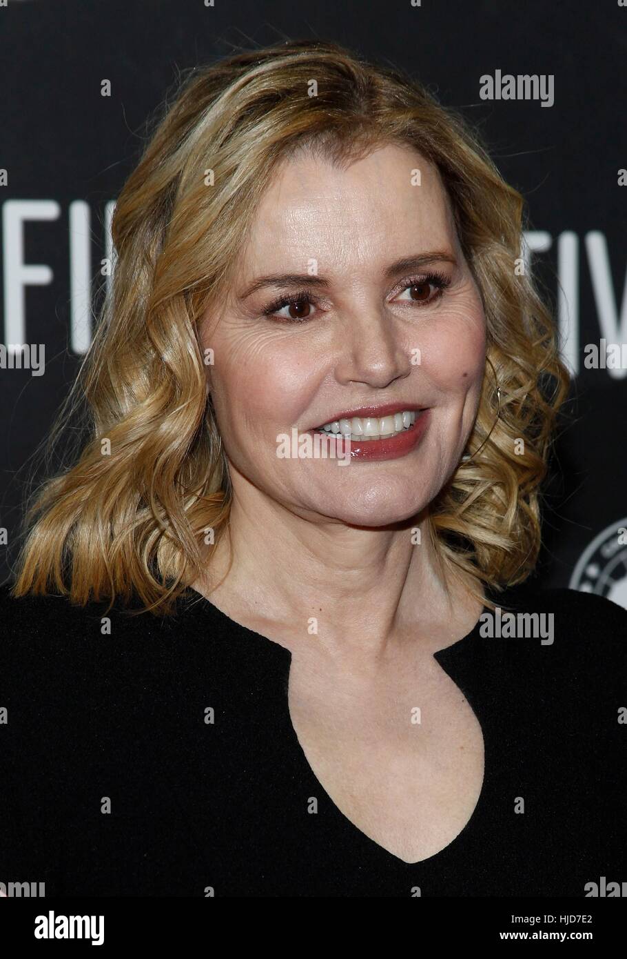 Park City, USA. 23 Jan, 2017. Geena Davis à 'Marjorie arrivées pour Premier' Premiere pendant le Festival du Film de Sundance2017 à Park City, Utah. Credit : James Atoa/Everett Collection/Alamy Live News Banque D'Images