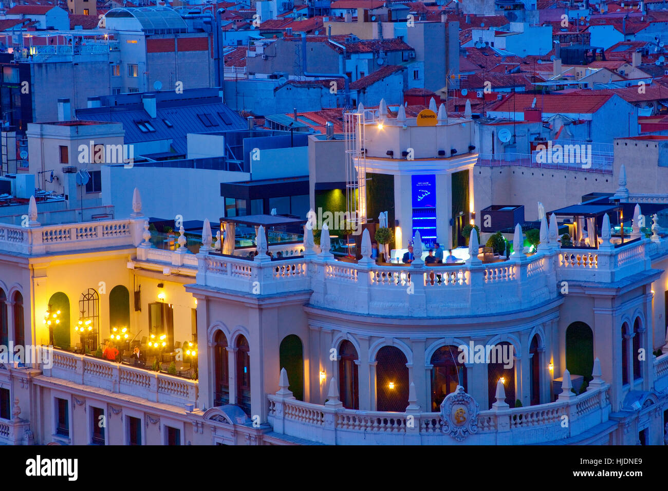 Vie nocturne à Madrid Banque D'Images