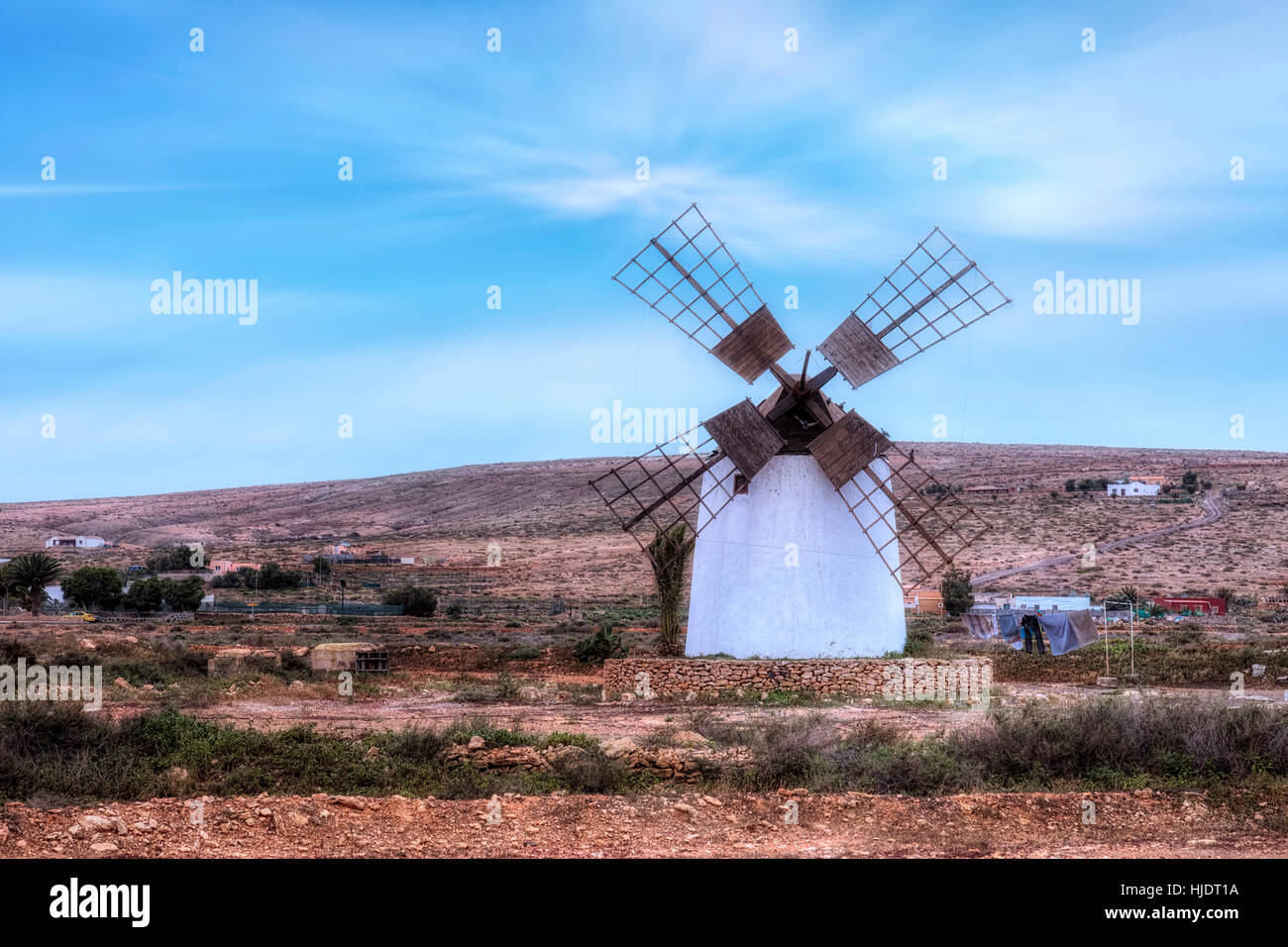 Moulin, Tefia, Fuerteventura, Îles Canaries, Espagne Banque D'Images