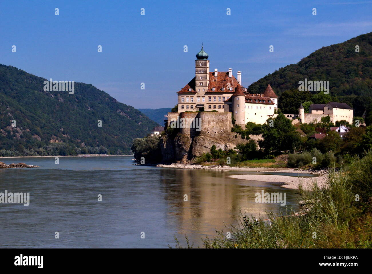 Schnbhel château sur le Danube Banque D'Images