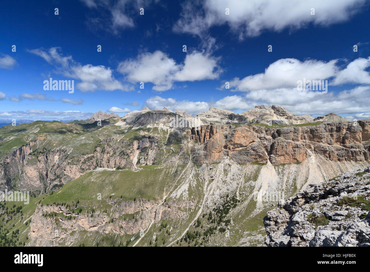 Dolomites, Alpes, vue aérienne, paysage, paysage, campagne, nature, rochers, Banque D'Images
