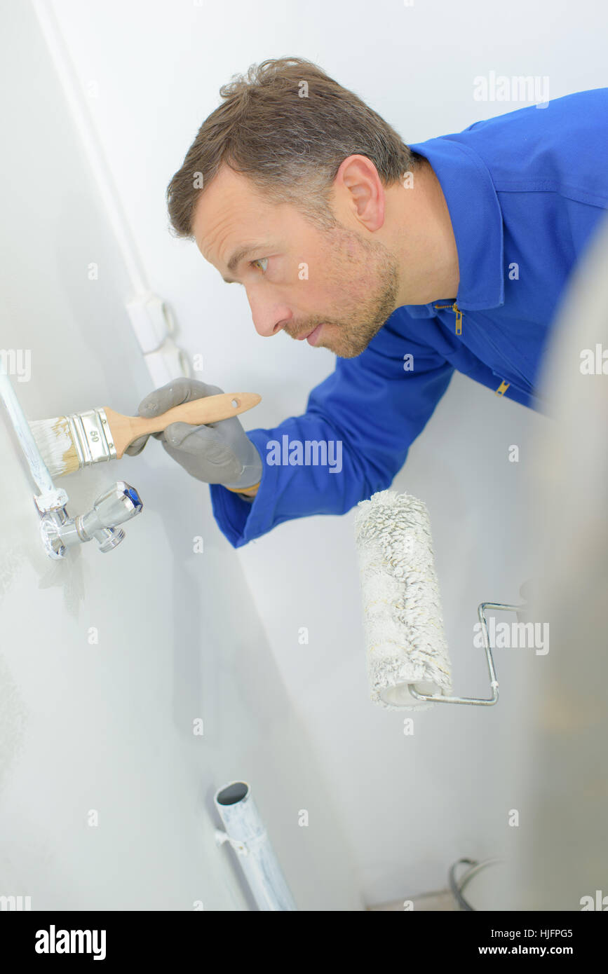 Travail de peintre Banque D'Images