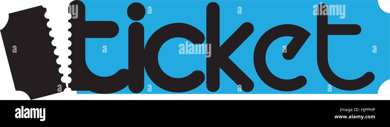 Ticket avec Logo Design Concept. 8 EPS en charge Illustration de Vecteur