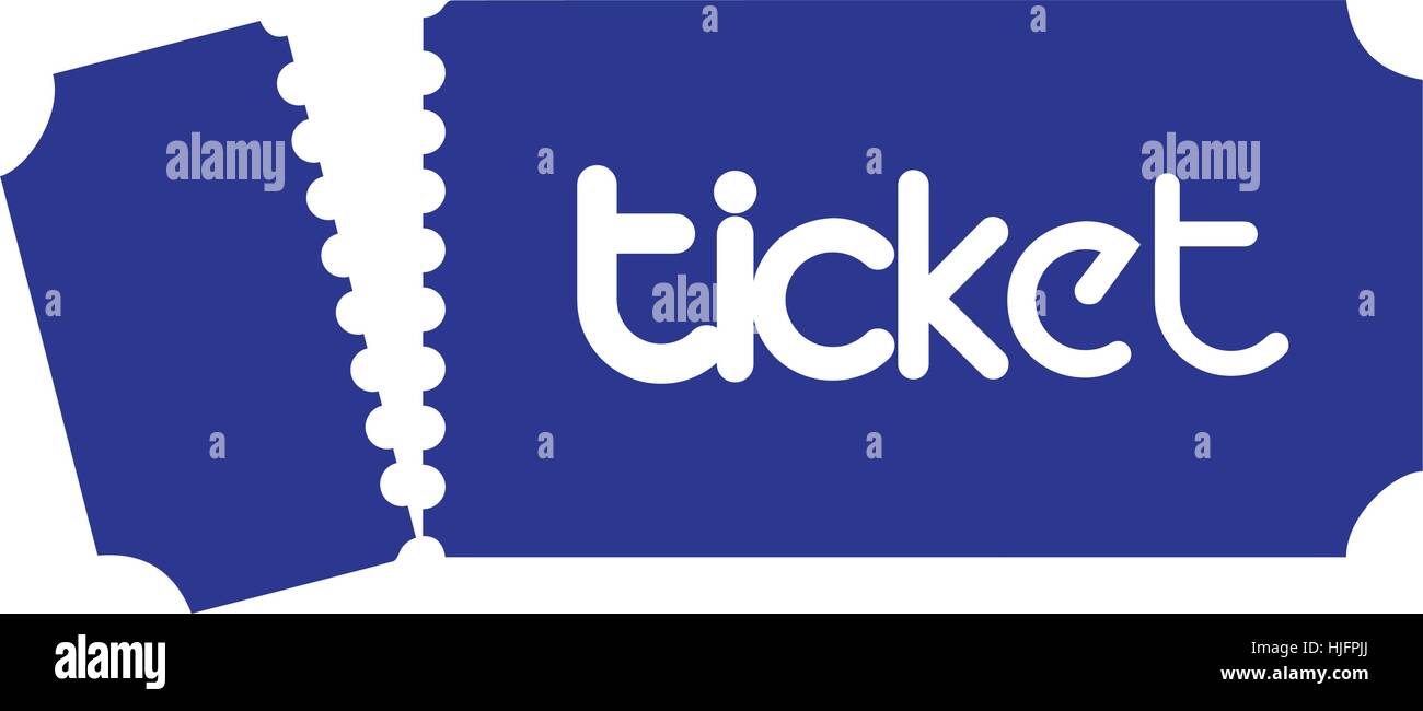 Ticket avec Logo Design Concept. 8 EPS en charge Illustration de Vecteur