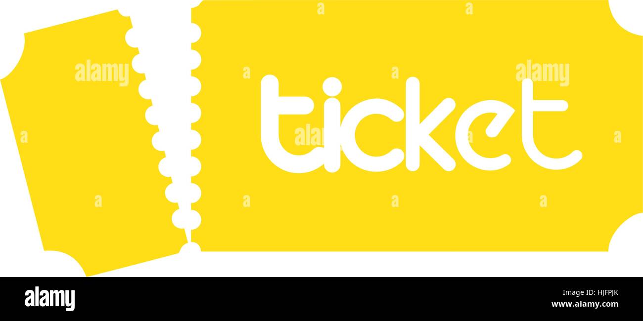 Ticket avec Logo Design Concept. 8 EPS en charge Illustration de Vecteur