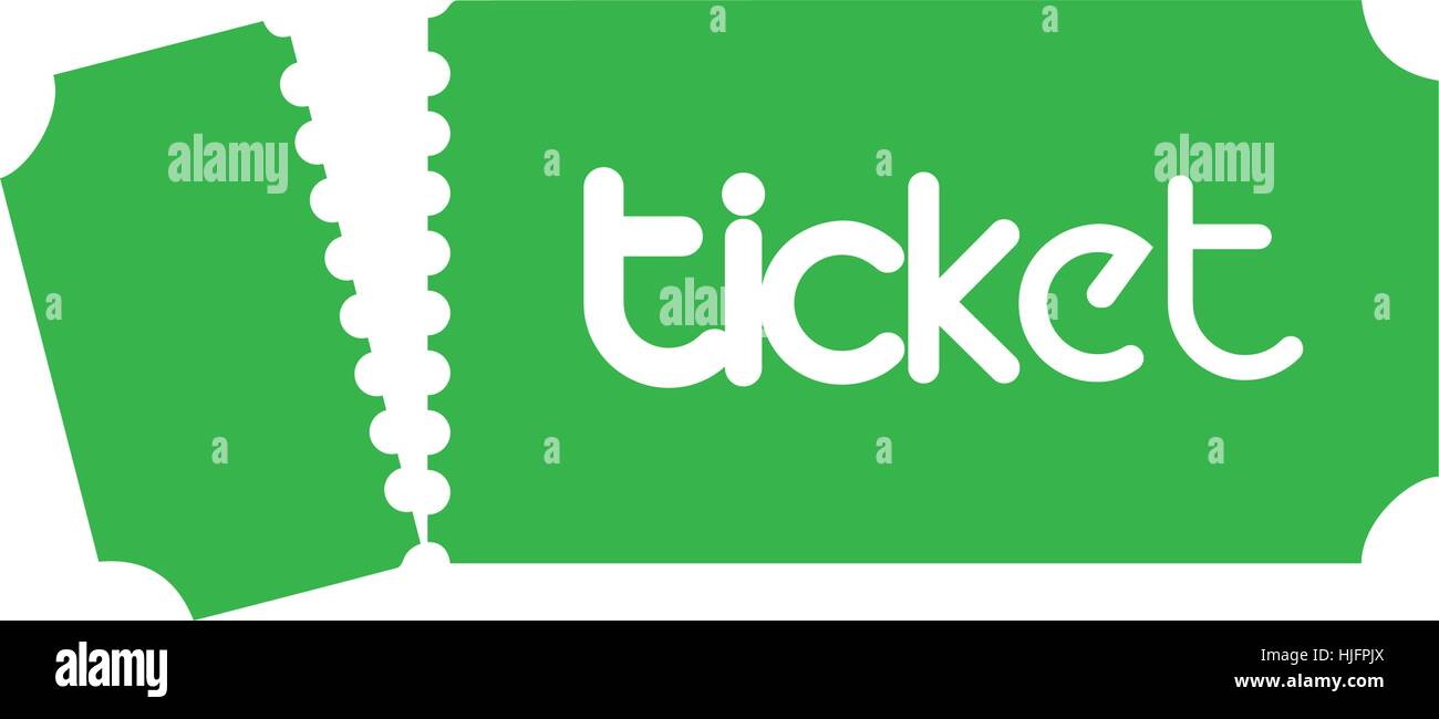 Ticket avec Logo Design Concept. 8 EPS en charge Illustration de Vecteur