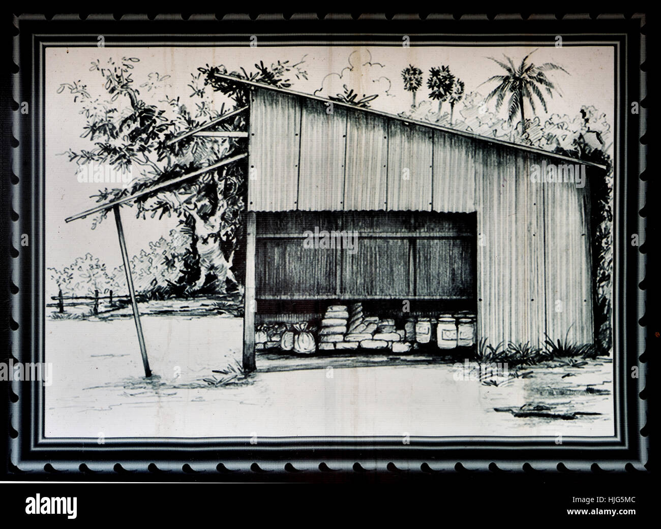 La salle de stockage des substances chimiques - Site Memorial The Killing Fields - Musée de Choeung Ek Cambodge ( fosse commune des victimes de Pol Pot - Khmers rouges à partir de 1963 - 1997. Phnom Penh Cambodge ) Banque D'Images La salle de stockage des substances chimiques - Site Memorial The Killing Fields - Musée de Choeung Ek Cambodge ( fosse commune des victimes de Pol Pot - Khmers rouges à partir de 1963 - 1997. Phnom Penh Cambodge ) Banque D'Images