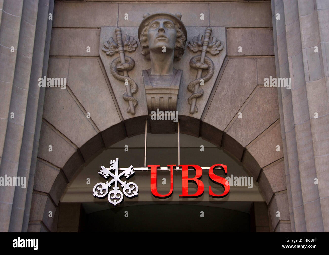 UBS, Crédit Suisse institut Banque D'Images