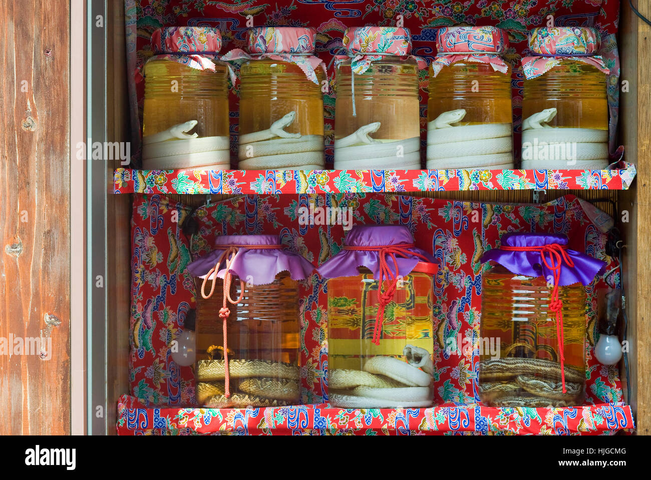 L'alcool, les serpents, l'alcool, verre, calice, tumbler, animale, de l'Asie, l'alcool, Banque D'Images