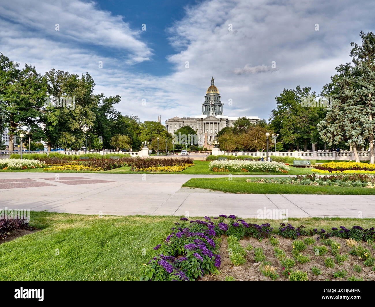 Photographie à grande gamme dynamique de la Colorado State Capitol building à Denver, CO. Banque D'Images