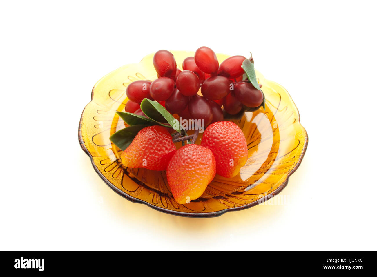 Décoration, fruits, assiette, Décoration, Objets de déco, ornent, glassy,  raisins Photo Stock - Alamy