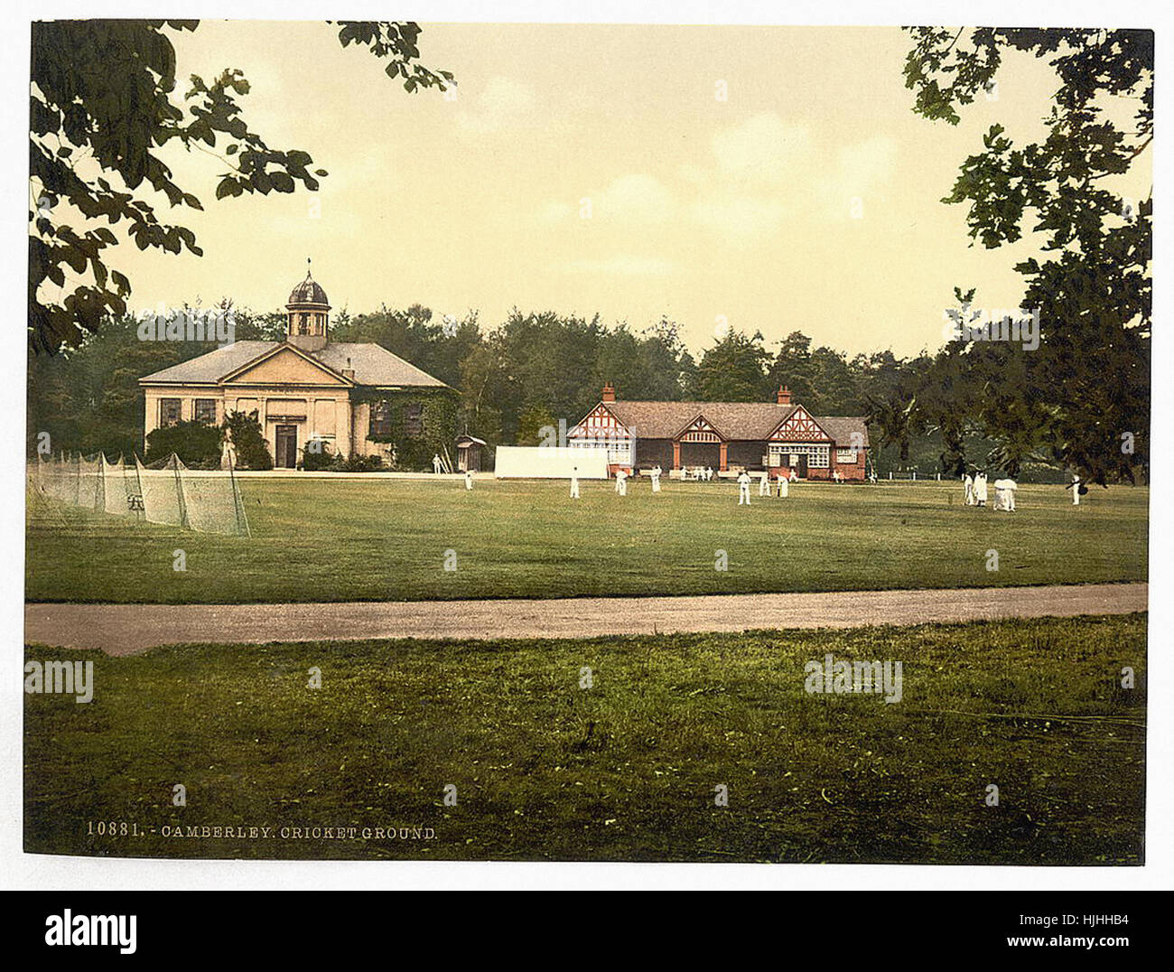 Collège militaire royal, terrains de cricket, Sandhurst, Camberley, Angleterre - Photochrom xixème siècle Banque D'Images