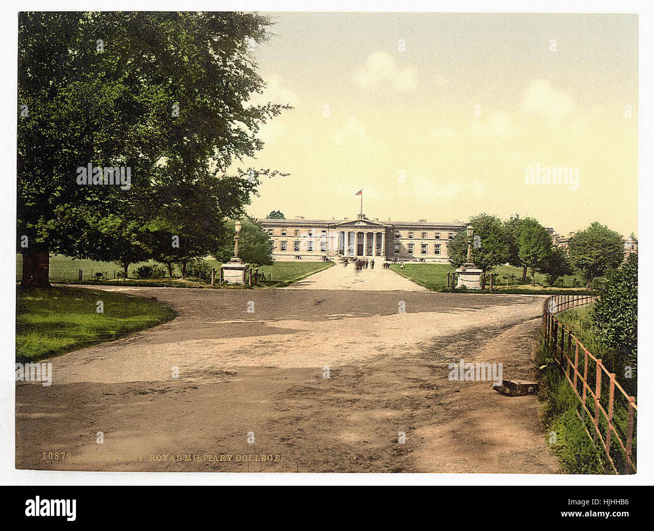 Collège militaire royal de Sandhurst, Camberley, Angleterre - Photochrom xixème siècle Banque D'Images