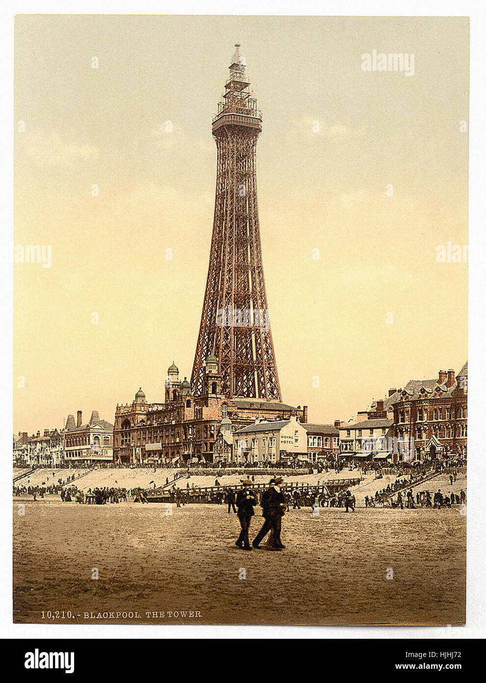 La Tour, Blackpool, Angleterre - Photochrom xixème siècle Banque D'Images