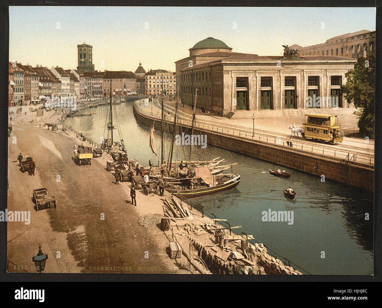 Thorwaldsen (c.-à-d., Musée Thorvaldsen), Copenhague, Danemark - Photochrom xixème siècle Banque D'Images