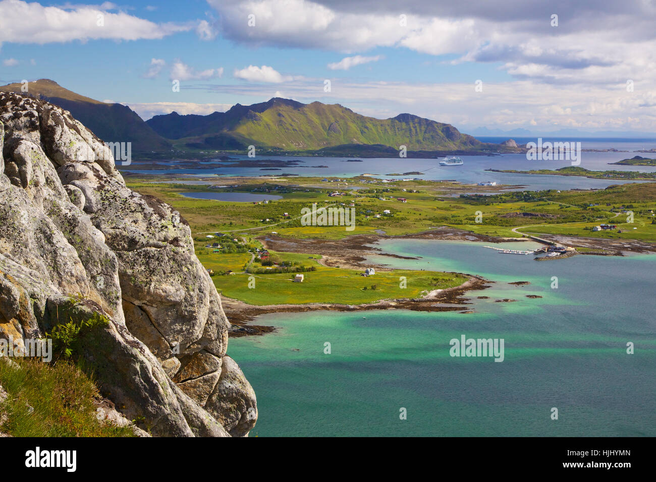La Norvège, bleu, beau, beauteously, nice, montagnes, éclat, brille, lumineux, Banque D'Images