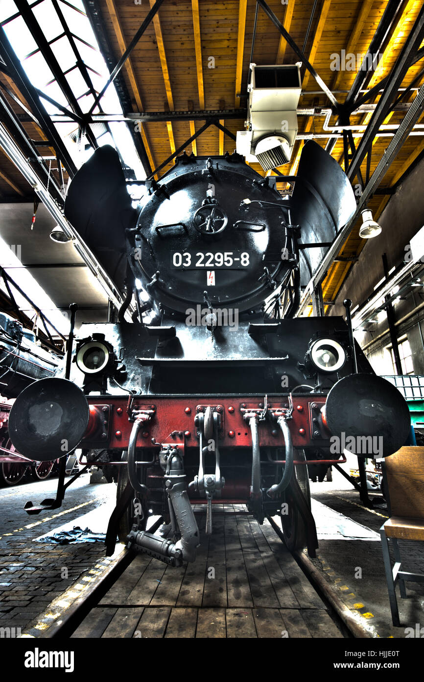 Chemin de fer, train, moteur, matériel roulant, véhicule