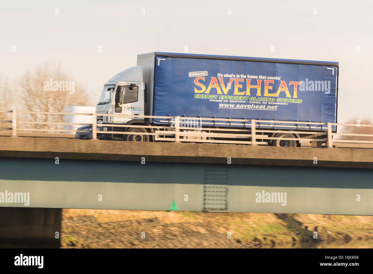 Saveheat camion de livraison - Écosse, Royaume-Uni Banque D'Images